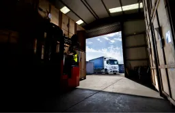 Collection trucks & storage warehouse